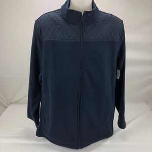 Men's Basic Zip Up Jacket Blue 3XL (P2)